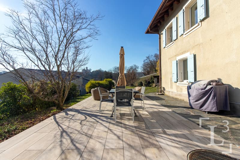 Terrasse dallée  / Paved terrace