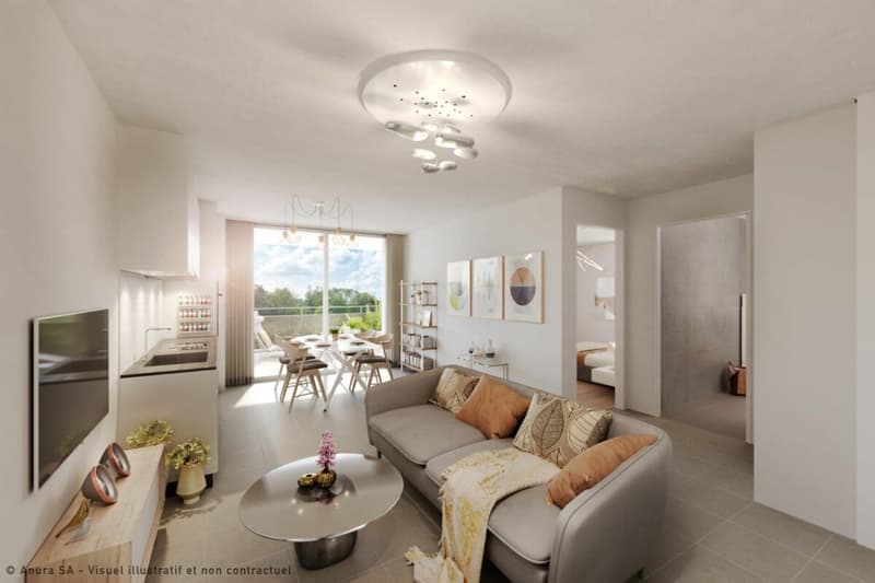Prairie 1, pour senior - Appartement 2.5 pièces au 3ème étage (3)