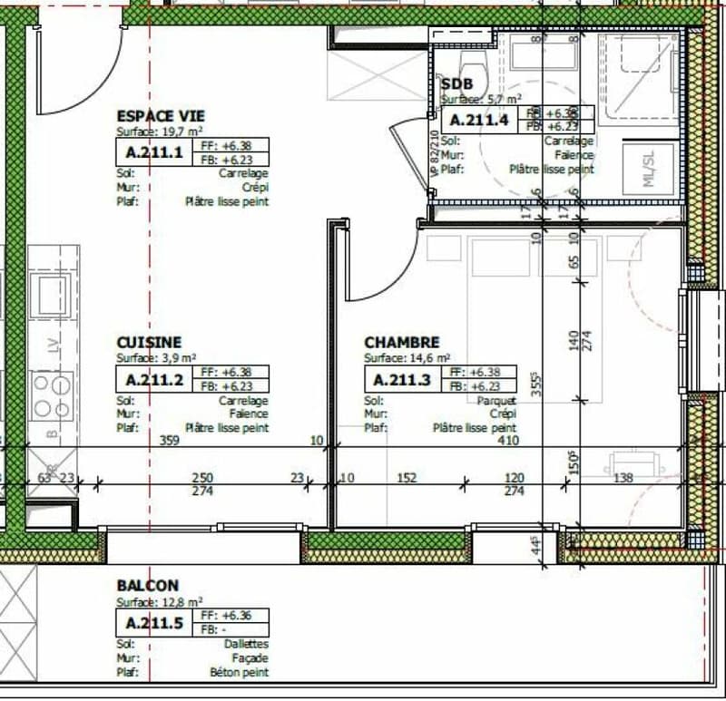 Prairie 1, pour senior - Appartement 2.5 pièces au 3ème étage (8)