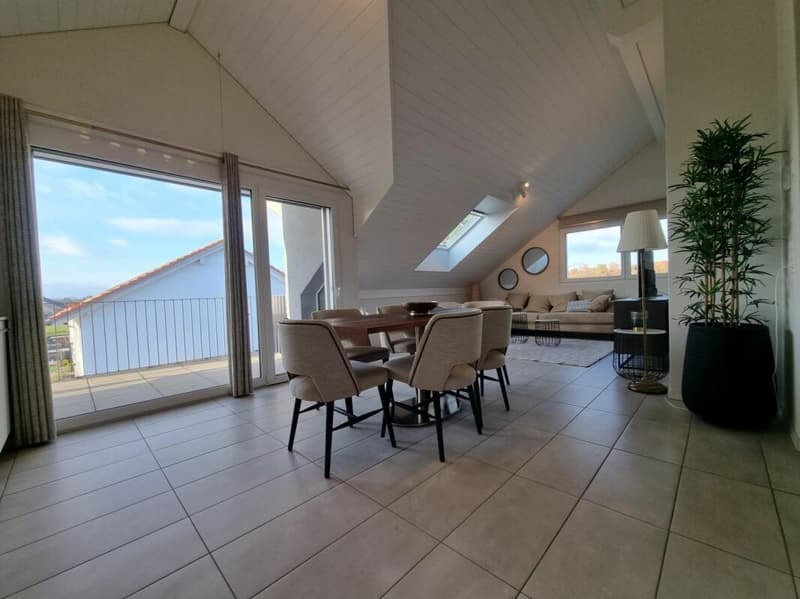 Grandcour - Appartement meublé 3.5 pièces au dernier étage (2)