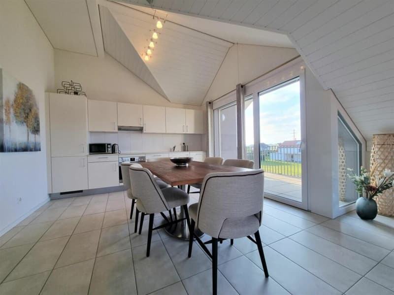 Grandcour - Appartement meublé 3.5 pièces au dernier étage (4)