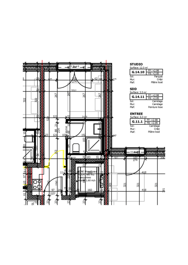 Berges 3 - Studio au 4ème étage (4)