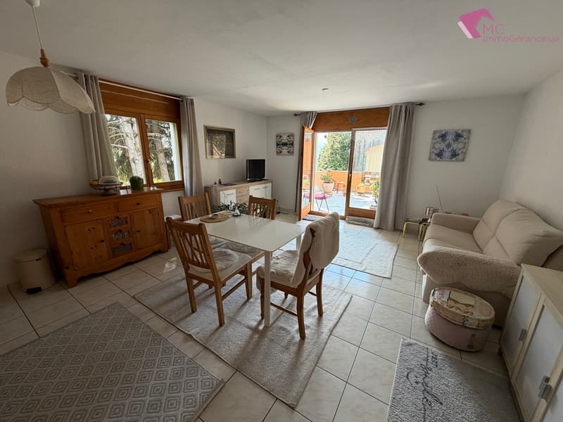 Ovronnaz - Appartement 2,5 pces, terrasse, tranquillité et fraîcheur (5)