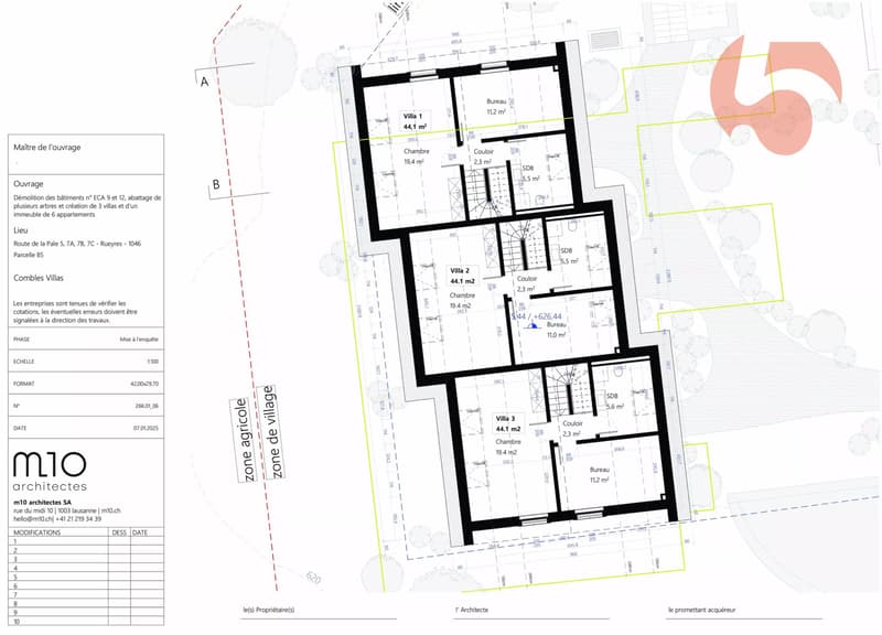 Projet de construction Villas contiguës 6,5 pcs à 1 km du LEB (10)