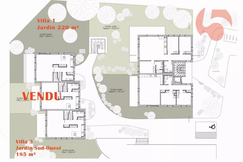 Projet de construction Villas contiguës 6,5 pcs à 1 km du LEB (6)