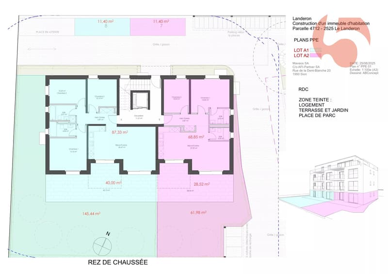 Bel appartement de standing au rez-de-chaussée dans immeuble contemporain aux lignes épurées ! (7)