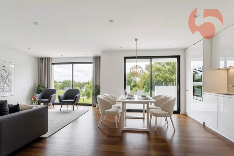 Bel appartement de standing au rez-de-chaussée dans immeuble contemporain aux lignes épurées ! (4)