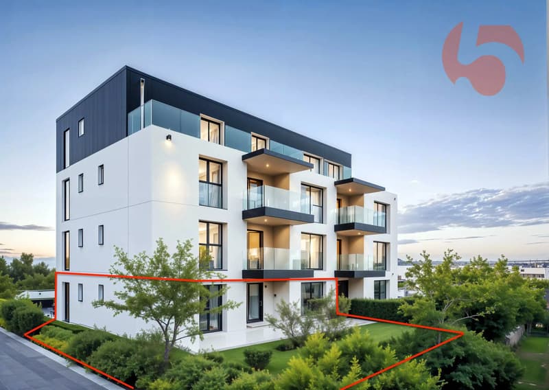 Bel appartement de standing au rez-de-chaussée dans immeuble contemporain aux lignes épurées ! (2)