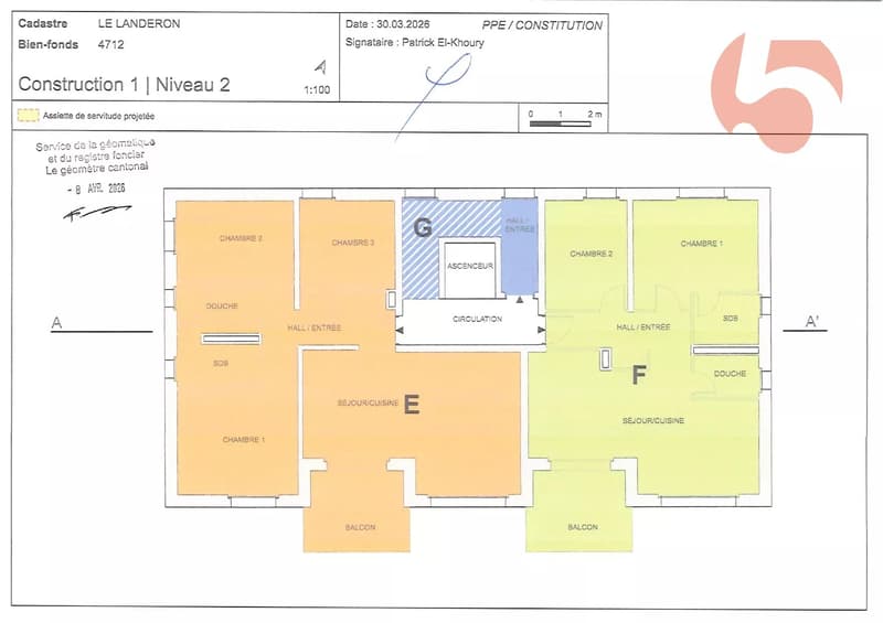 Bel appartement de standing au 1er étage dans immeuble contemporain aux lignes épurées ! (8)