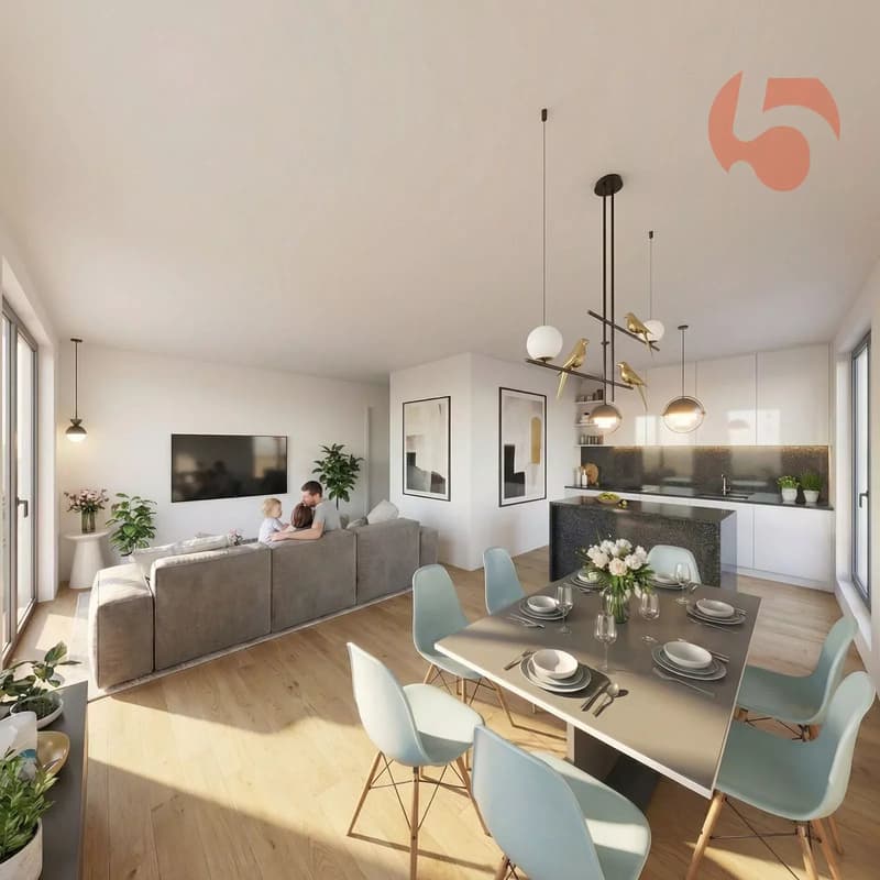 3.5 pièces neuf en duplex attique avec balcon exposé Sud (1)