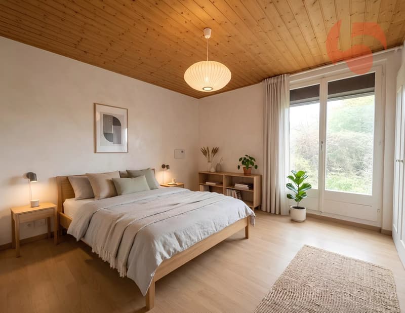 A 350 m du coeur de Prangins, une maison à réinventer sur une magnifique parcelle arborisée (7)