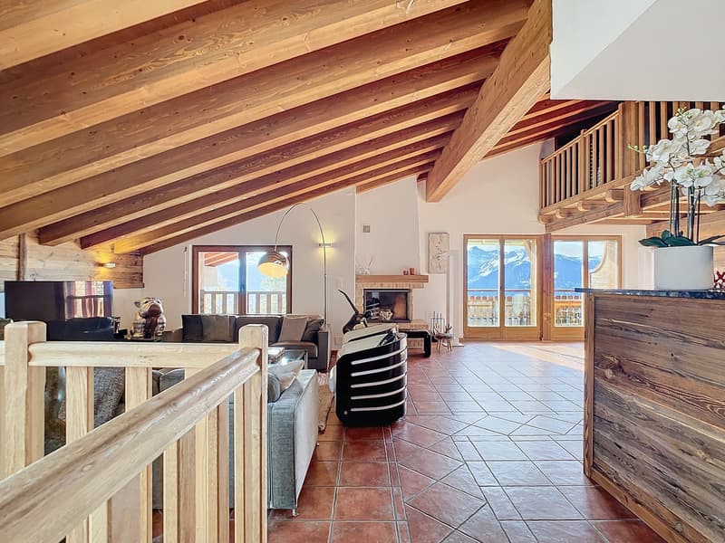 Magnifique attique en duplex à Crans-Montana - Vue imprenable (4)