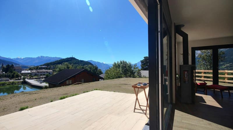 Villa neuve d'exception à Lens - Vue imprenable sur le lac du Louché (9)