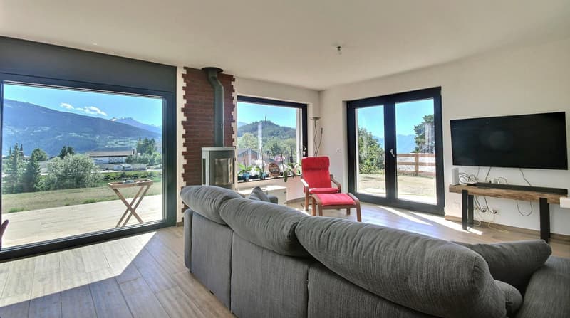 Villa neuve d'exception à Lens - Vue imprenable sur le lac du Louché (2)