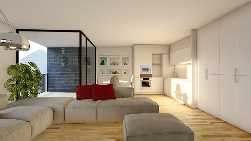 Le Carré de France: Lot 06 - Duplex 4.5 pièces neuf au coeur de Sion (9)