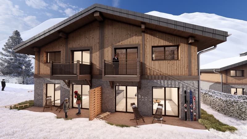 DEMI-CHALET AVEC 3 CHAMBRES, TERRASSE ET JARDIN (7)