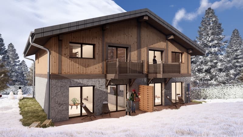 DEMI-CHALET AVEC 3 CHAMBRES, TERRASSE ET JARDIN (5)
