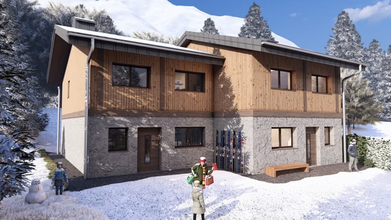 DEMI-CHALET AVEC 3 CHAMBRES, TERRASSE ET JARDIN (4)