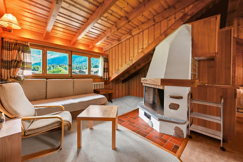 LES DIABLERETS - COQUET APPARTEMENT DE 2,5 PIECES AUX COMBLES (2)
