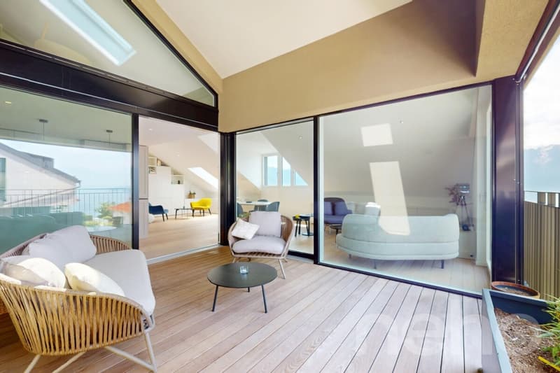 Superbe duplex en attique avec terrasse et vue panoramique (5)