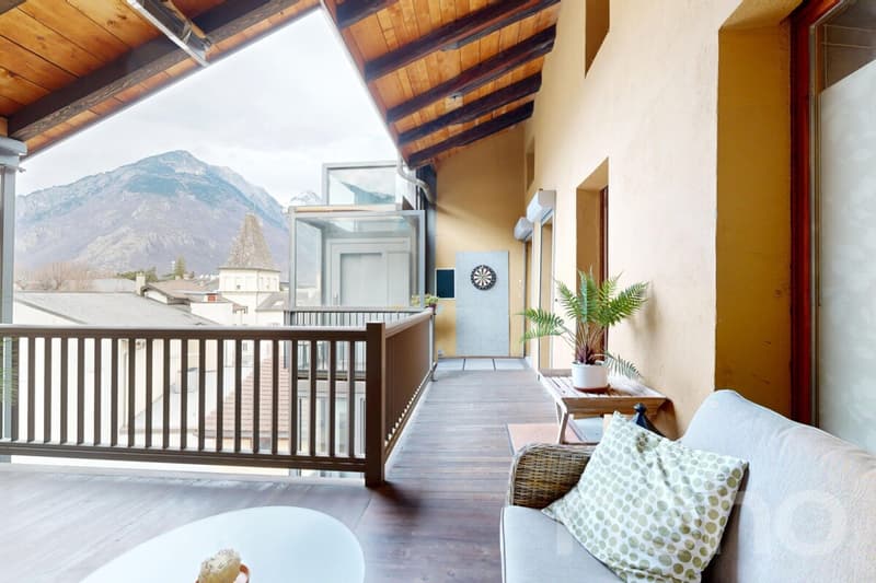 Duplex d?exception au dernier étage au coeur de Martigny (7)