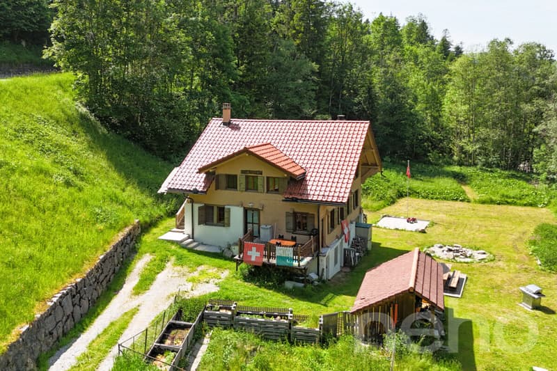 Authentique chalet rénové - grand terrain au bord de la rivière (3)