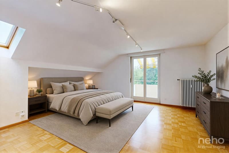 Maisonette-Dachwohnung mit drei Balkonen und eigenem Gartenanteil (9)