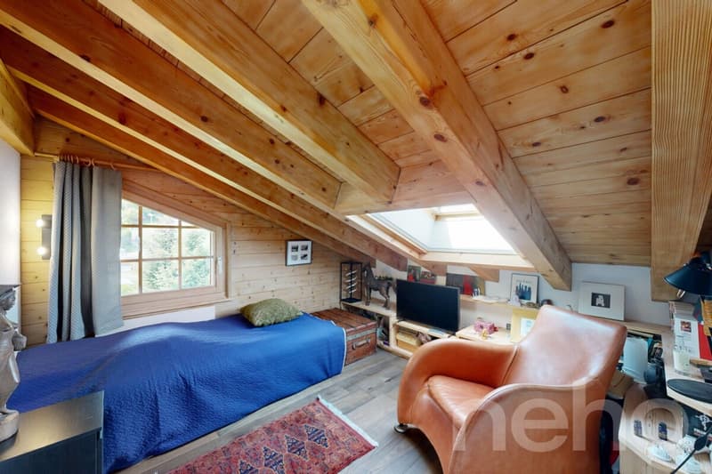 Bel appartement avec mezzanine et vue panoramique ? Chesières, Villars (10)