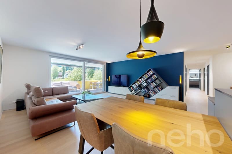 Moderne 4.5 Zimmer Wohnung mit Aussicht ins Grüne (5)