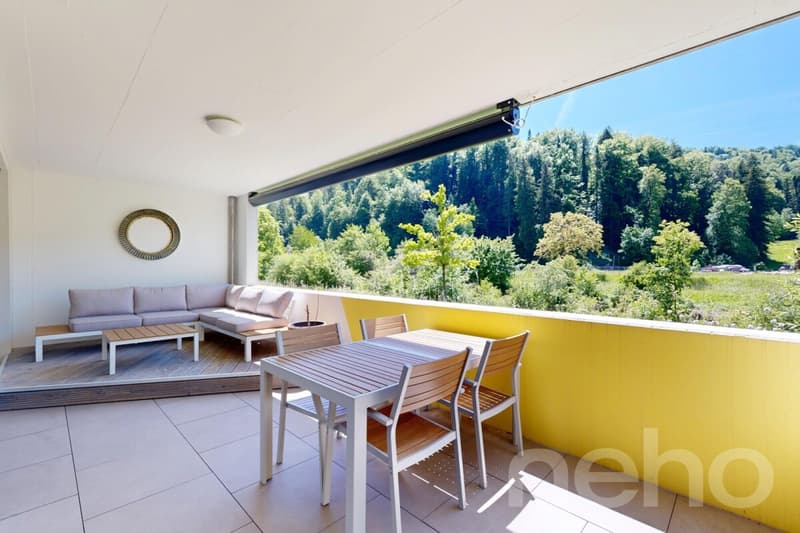 Moderne 4.5 Zimmer Wohnung mit Aussicht ins Grüne (11)