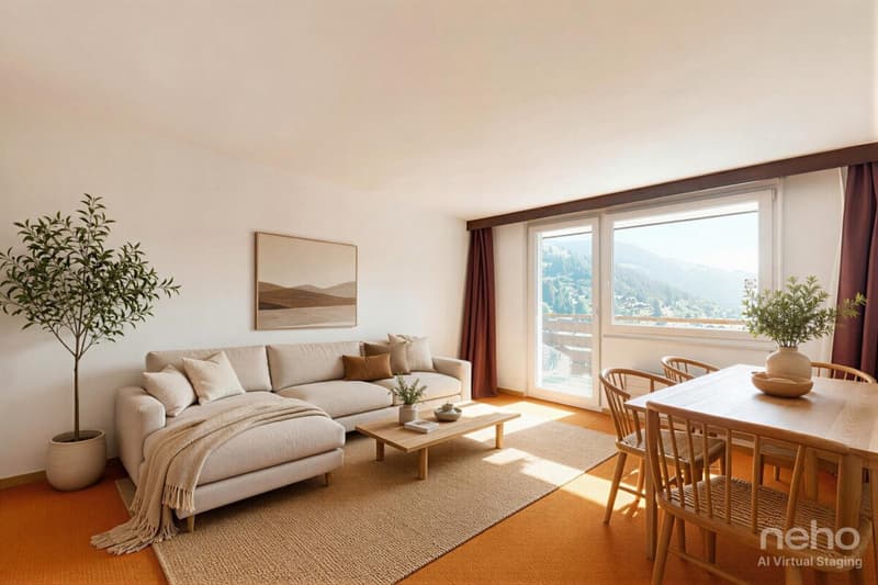 Charmant studio avec balcon et piscine au c?ur de Morgins (2)