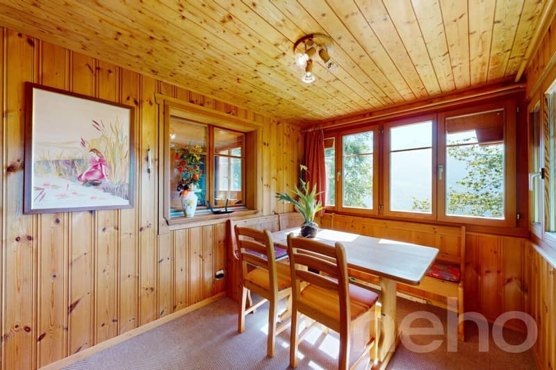 Magnifique chalet de montagne avec vue panoramique à Hérémence (12)