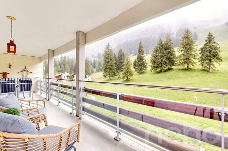 Möblierte Wohnung direkt neben dem Skilift auf der Mörlialp (10)