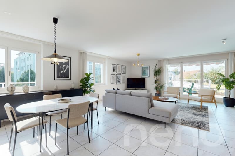 Confort, lumière et jardin privé ? superbe duplex à Morat (3)