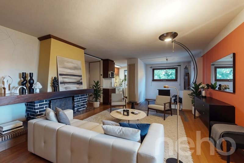 Superbe 4,5 pièces avec jardin, vue montagne et garage (5)