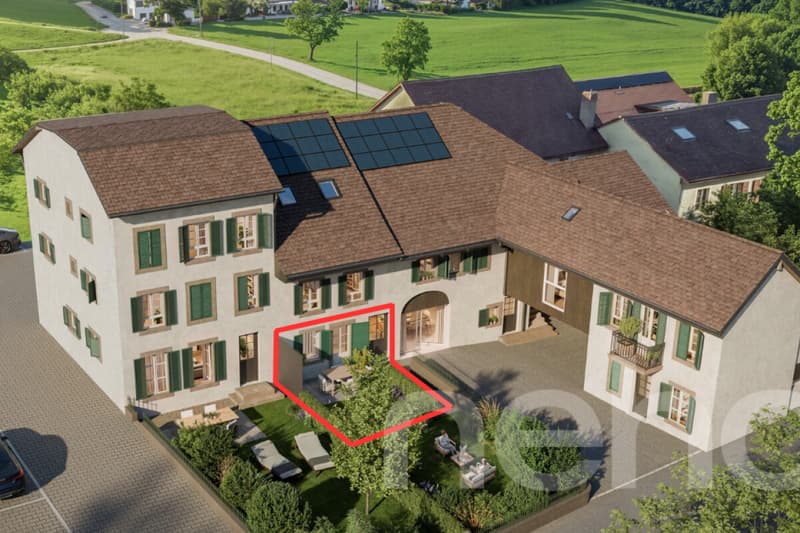 Appartement de 2,5 pièces en rez-de-jardin avec extérieur privatif (3)