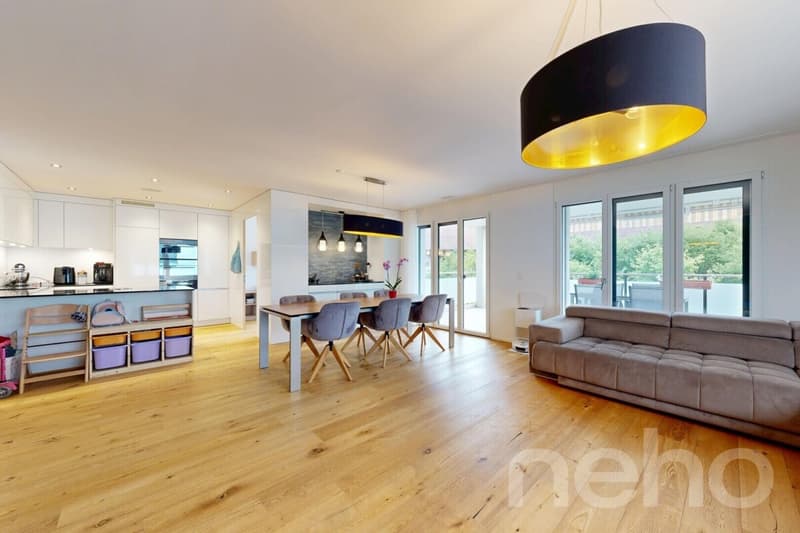 Moderne 5-Zimmer-Wohnung mit grossem Balkon in Boswil (3)