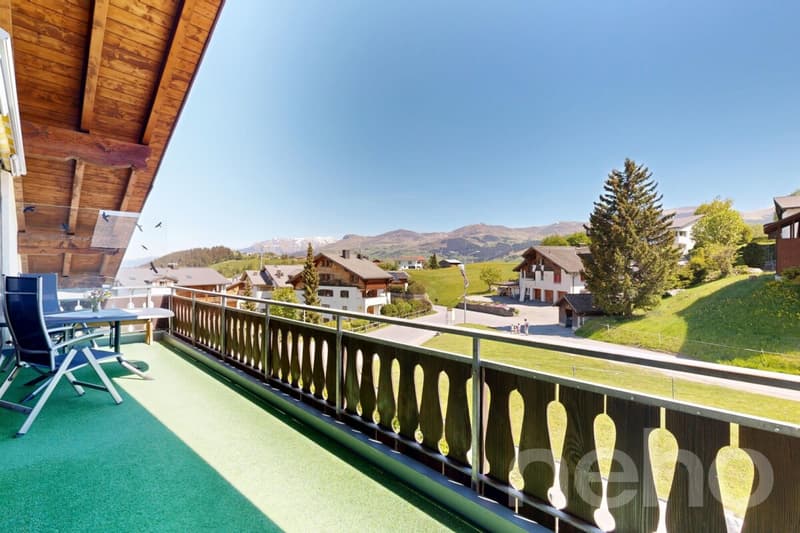 Charmante Dachwohnung mit Bergpanorama in Brigels (2)