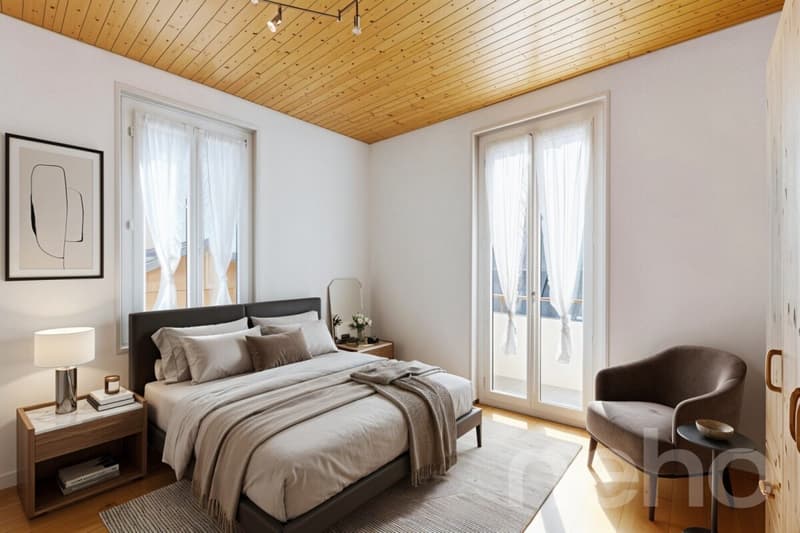 Maison à Aigle avec 2 appartements, vue dégagée et fort potentiel (12)