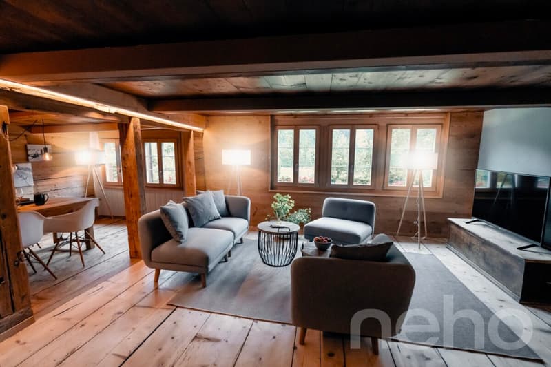 Historisches Bauernhaus mit Ferienwohnung und Bergpanorama (7)
