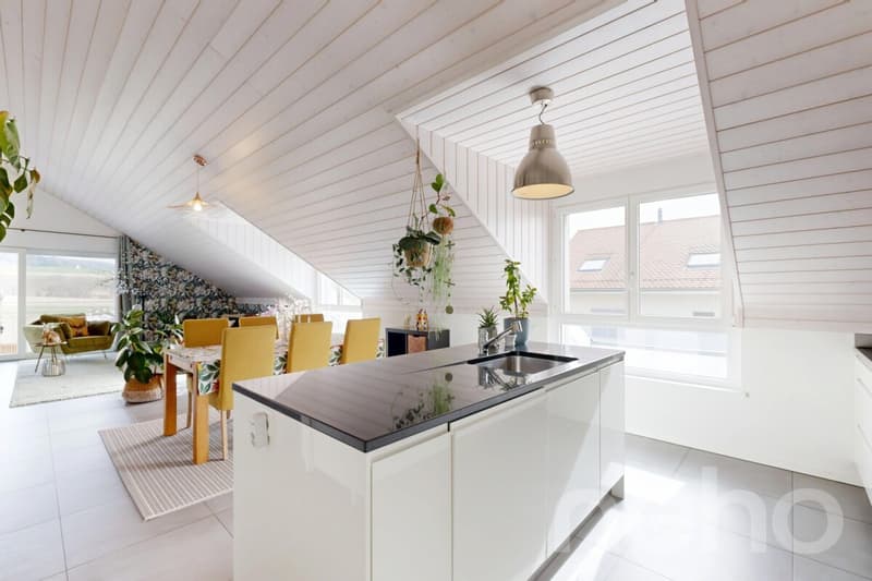 Dernier étage de 145 m², grande terrasse face à la campagne (5)