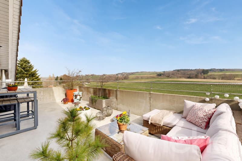 Dernier étage de 145 m², grande terrasse face à la campagne (1)