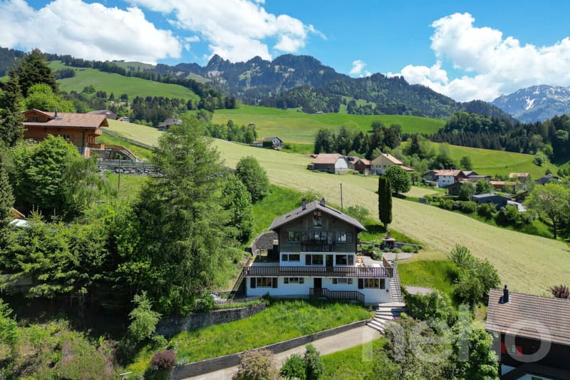 Maison avec appartement indépendant ? Vue montagnes à Charmey (12)