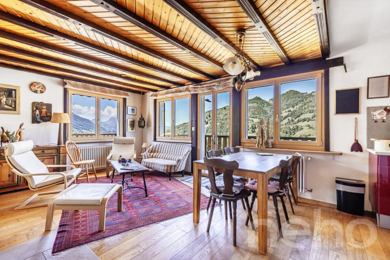 Maison avec appartement indépendant ? Vue montagnes à Charmey (4)