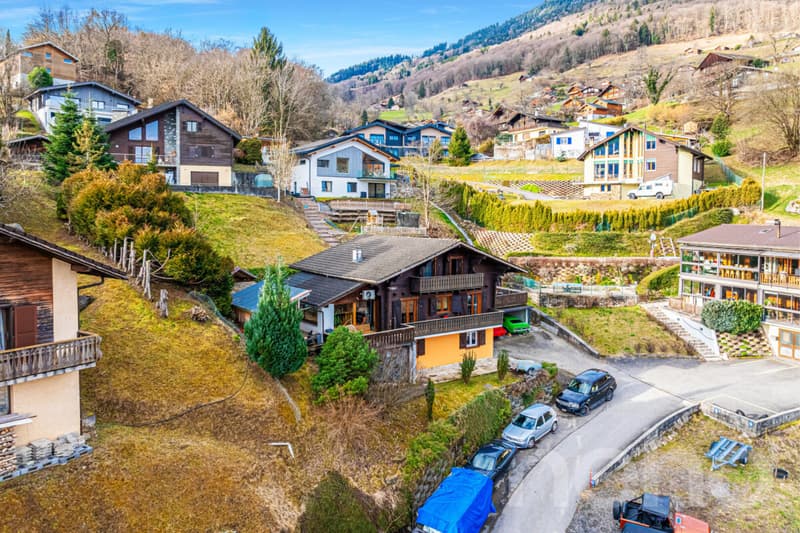 Chalet 8.5 + studio indépendant et vue dégagé dans un quartier calme (2)