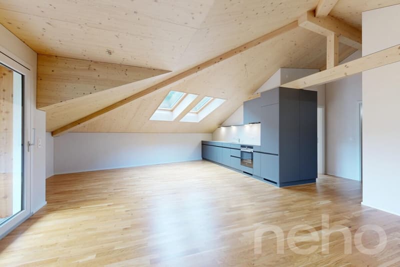 2.5-Zimmer-Attikawohnung mit Weitblick in Spiringen (1)