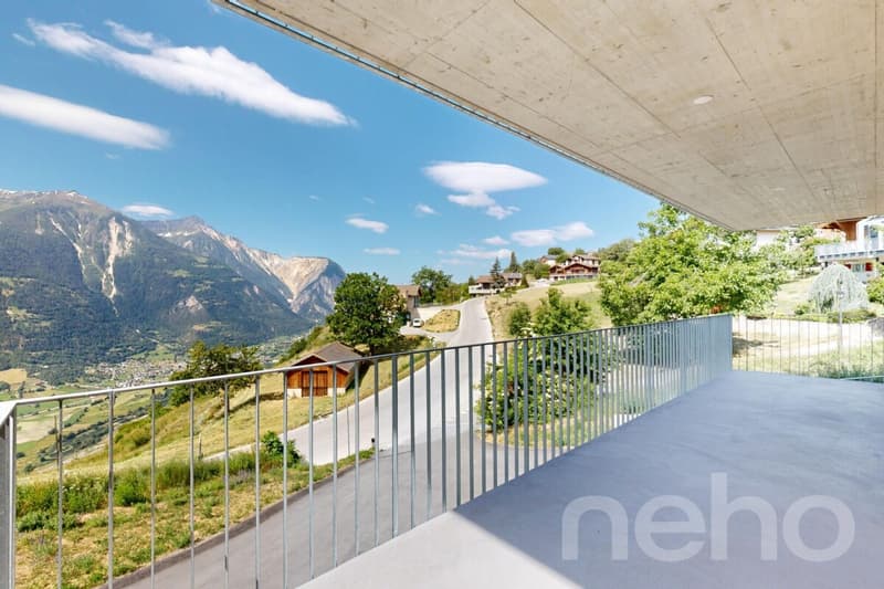 Neubauwohnung mit Bergblick in Erschmatt (7)
