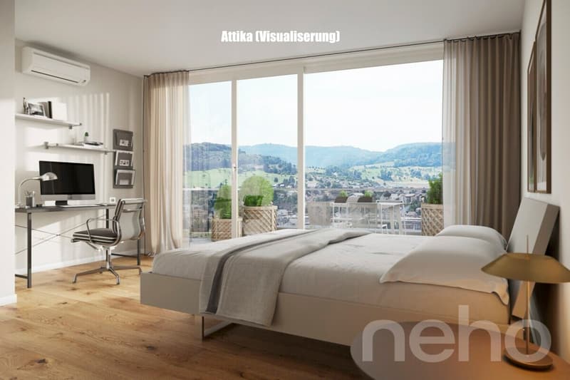Reiheneckhaus mit Attika, Garten und Weitblick (3)