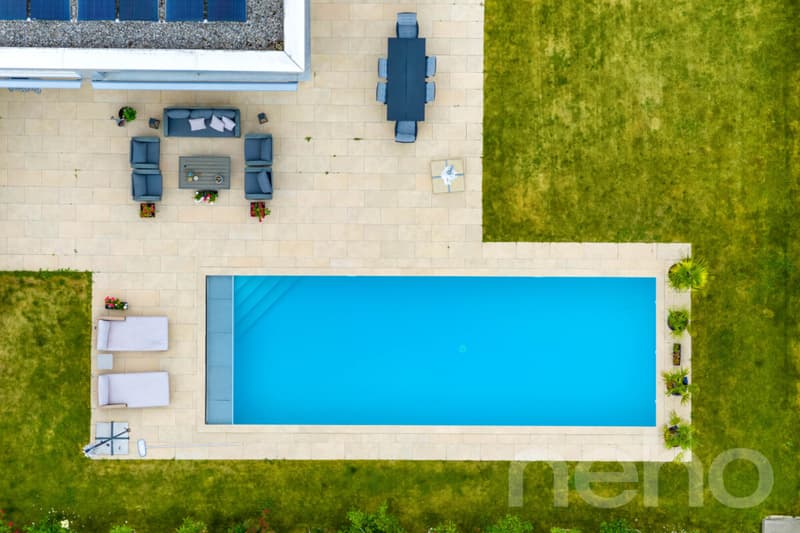 Villa contemporaine avec piscine à Buchillon, proche du lac (3)