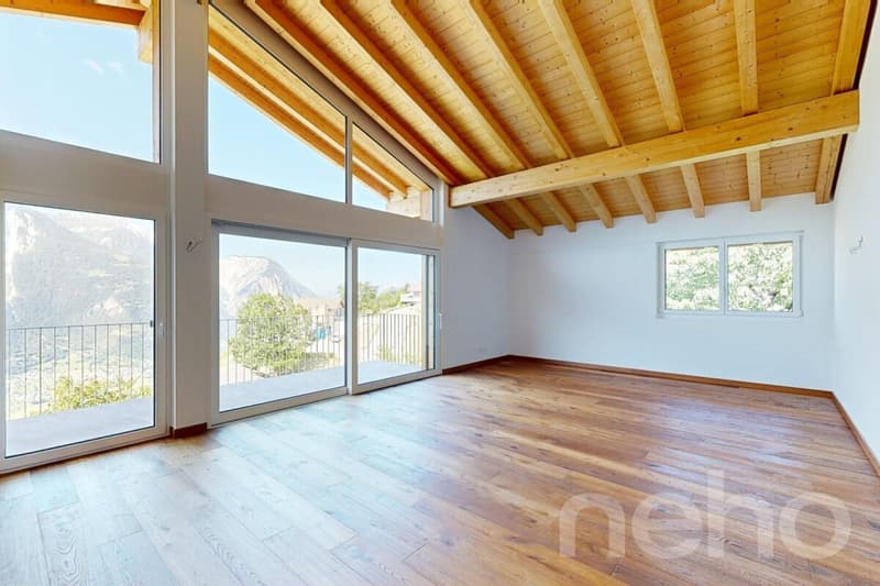 Neues Apartment mit Panoramablick, 5 Minuten von Leuk (12)
